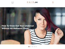 Tablet Screenshot of hair.com
