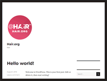 Tablet Screenshot of hair.org